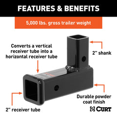 CURT adapter installed in vehicle demonstrating practical towing setup benefit