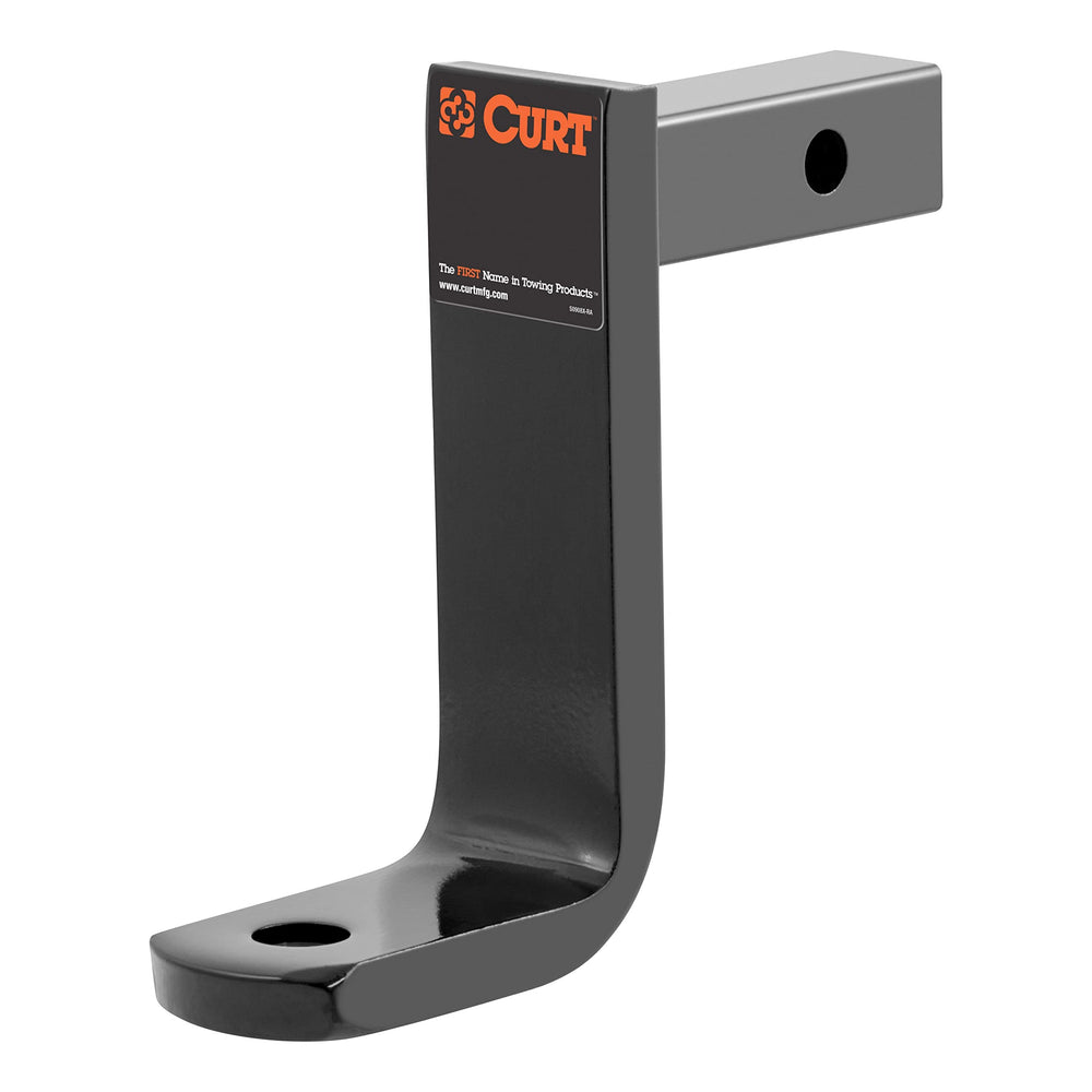 CURT front view of 45028 ball mount showing compact design and strength