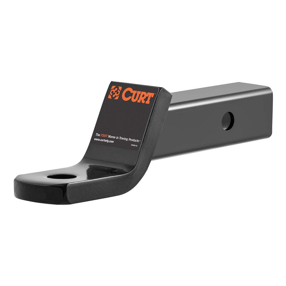 CURT 45030 front profile showing shank and hitch alignment benefit