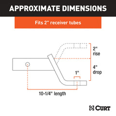 CURT 45060 top view of the 1" ball hole and smooth finished surface for durability