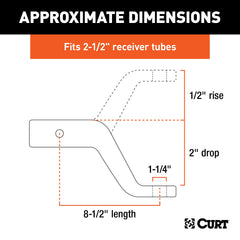 CURT 45456 close-up of forged steel construction showing heavy-duty strength