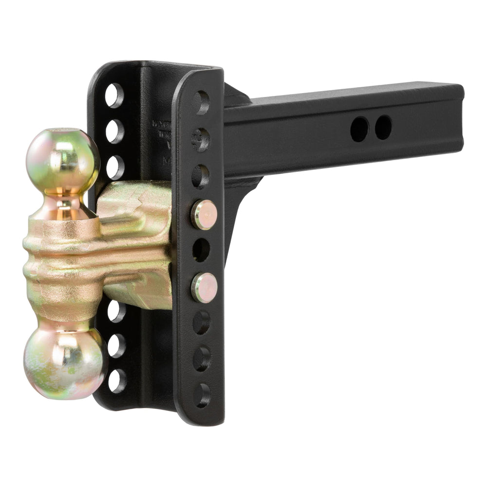 CURT 45900 front view showing dual balls and sturdy build for versatile towing