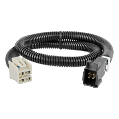 CURT 51452 front connector showing vehicle plug and quick benefit of easy installation