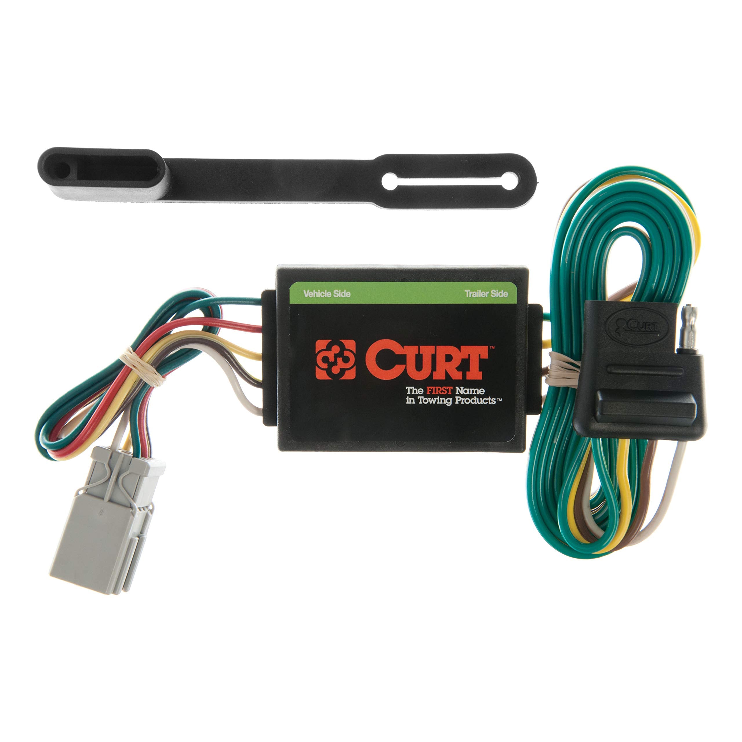 CURT front connector showing 4-way flat socket and quick hookup benefit
