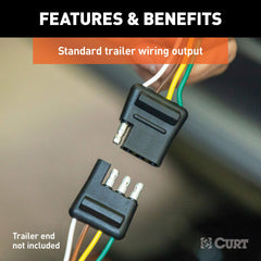 CURT 56020 close-up of OEM-compatible plug delivering secure, factory-style fit