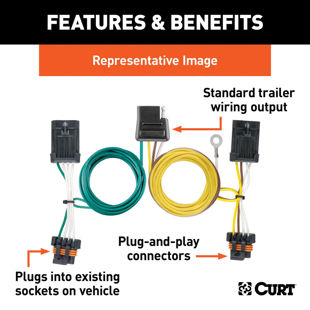 CURT 56020 connector with dust cover protecting contacts from dirt and moisture