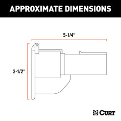 CURT dust cover close-up protecting terminals from corrosion