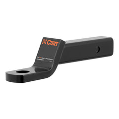 CURT Class 4 ball mount front view showing shank and drop, durable towing solution
