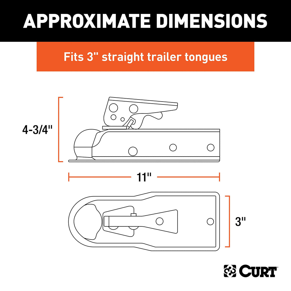 CURT close-up of Posi-Lock latch for easy adjustment and safety