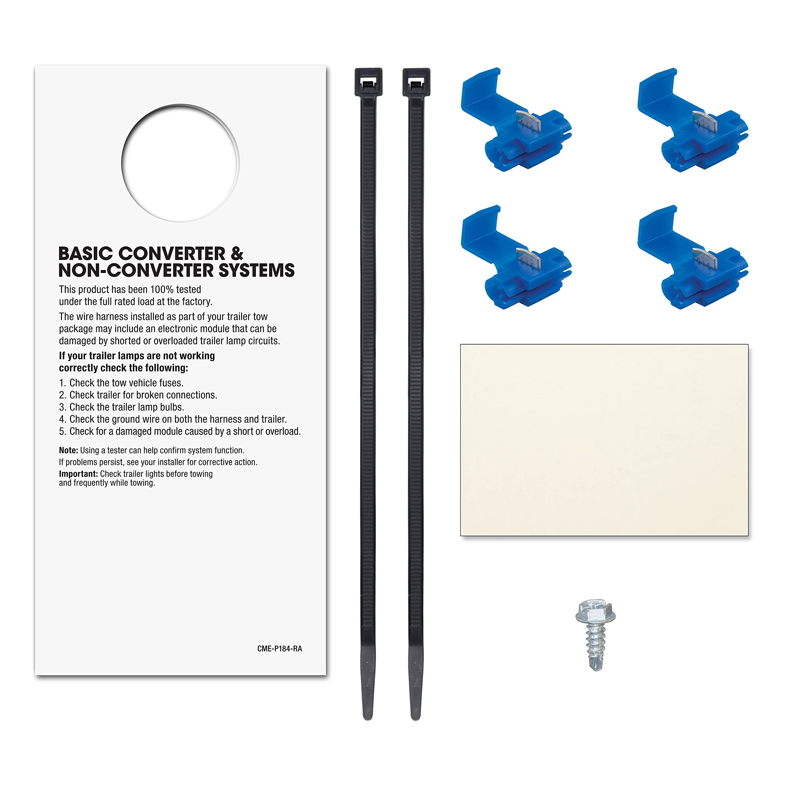 CURT converter held in hand showing compact size for convenient under-vehicle mounting