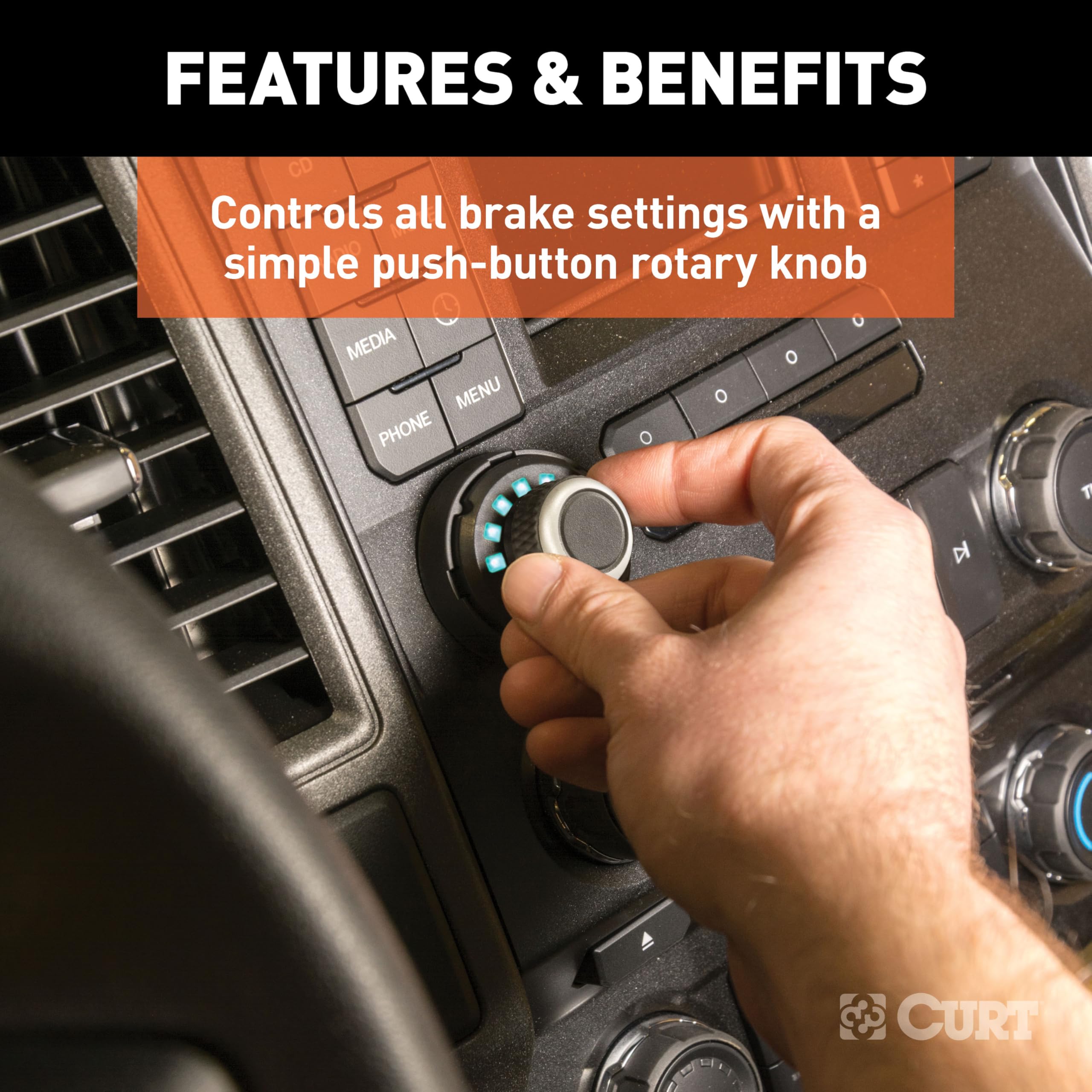 CURT wiring harness connection showing vehicle-specific plug for fast install