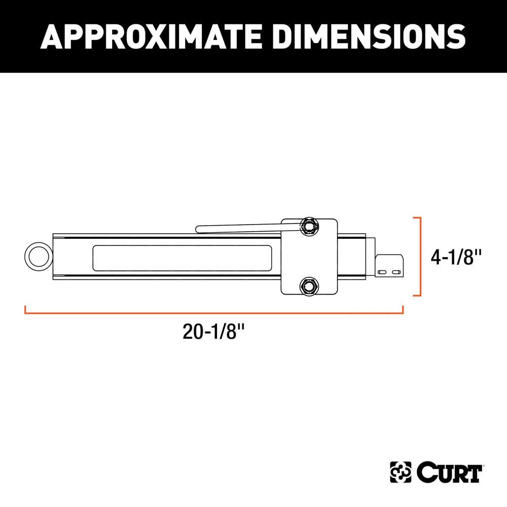 CURT sway bar material close-up showing durable friction surface and long wear life