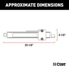 CURT sway bar material close-up showing durable friction surface and long wear life