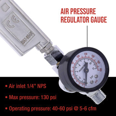Custom Coat pressure gauge and regulator to lock in consistent spray pressure