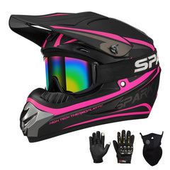 CUTEY helmet front view showing full-face coverage and secure fit benefit