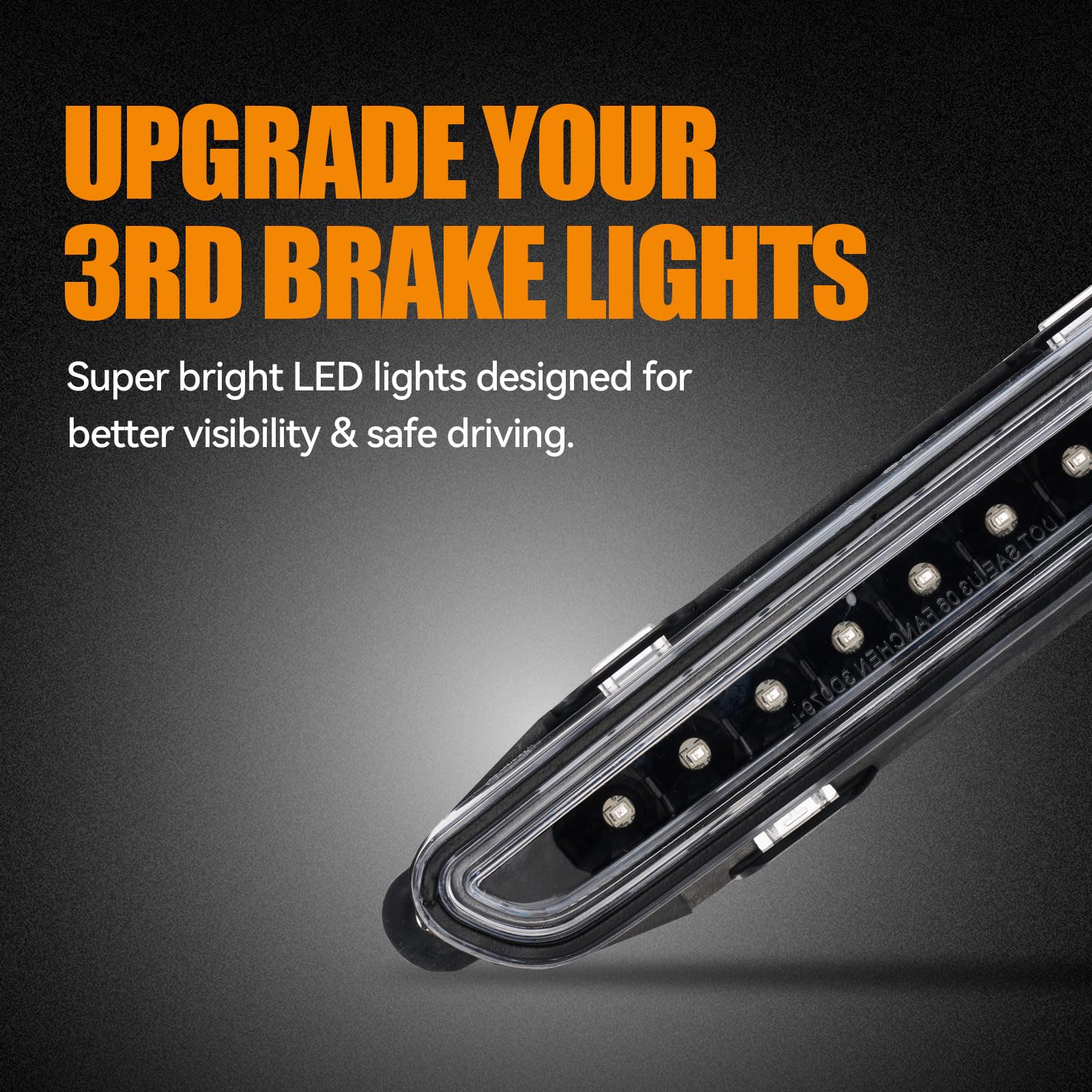 Cxdar side profile mounted on Charger demonstrating low-profile, OEM look