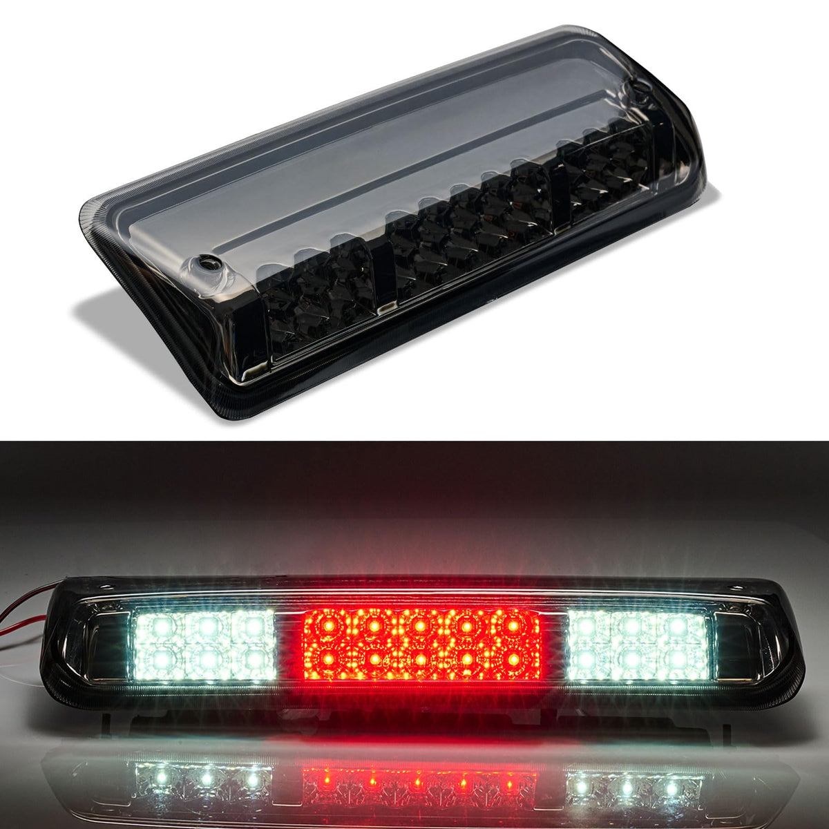 Cxdar front assembly showing red brake LEDs and clean housing for improved safety