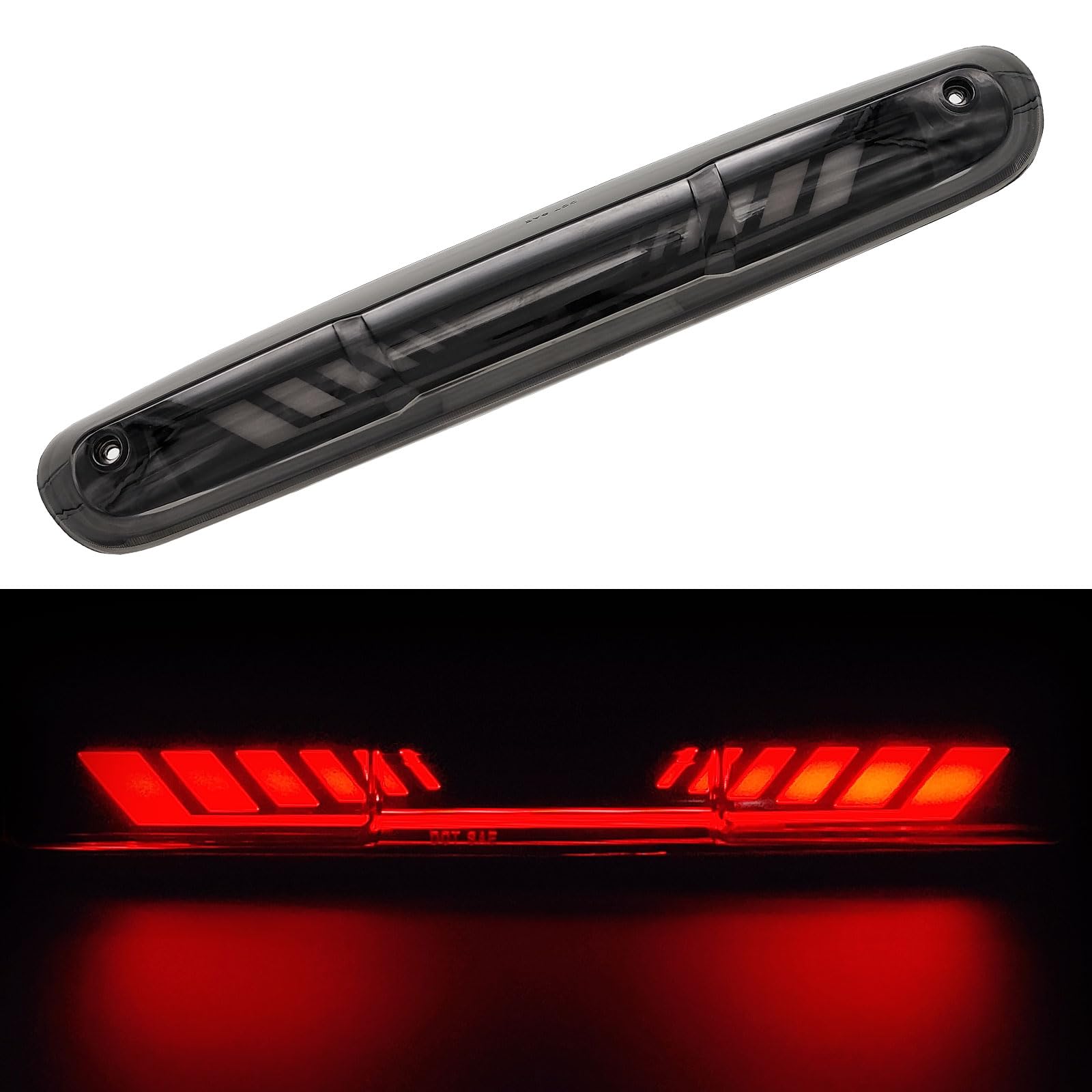 Cxdar front assembly showing high-mount brake light improving visibility