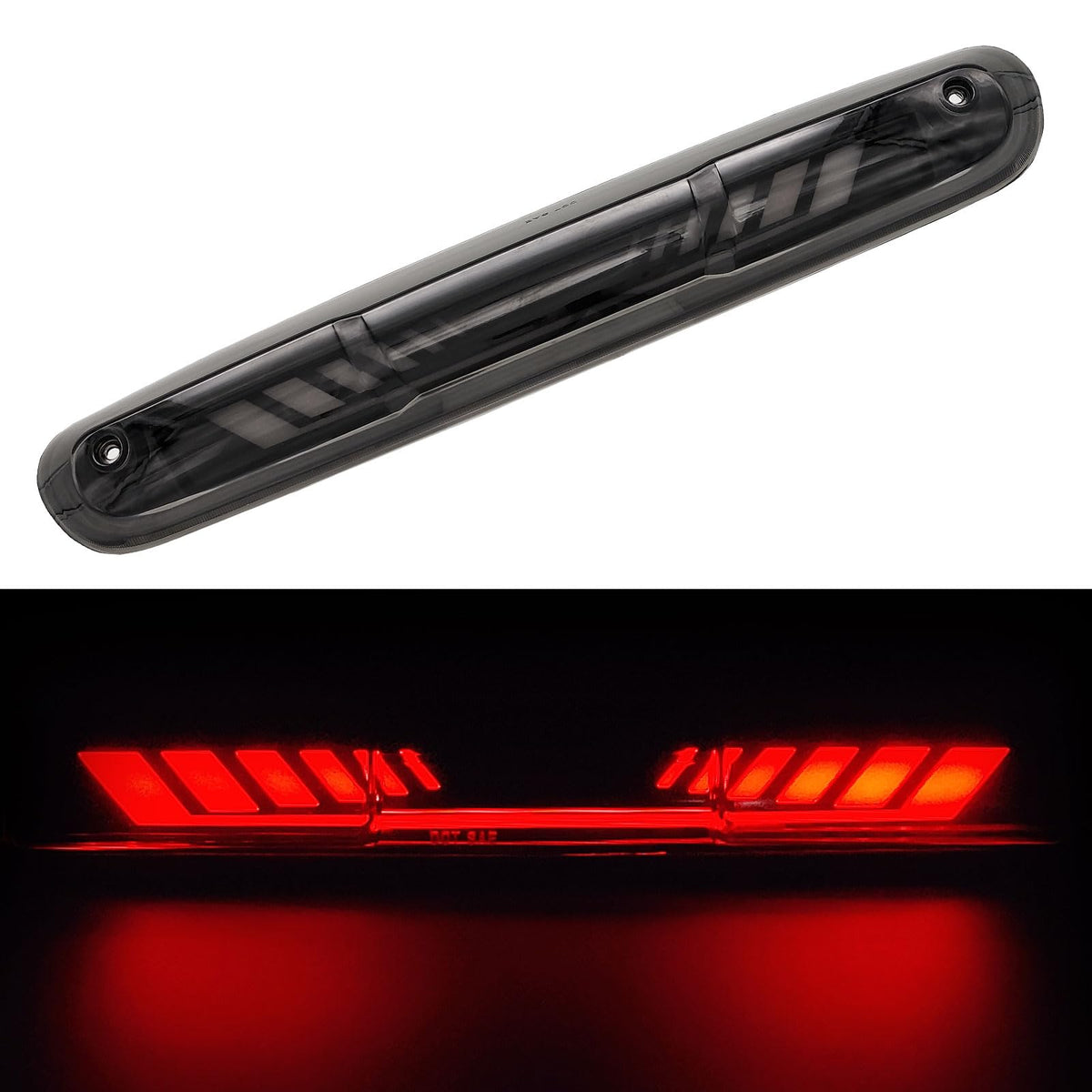 Cxdar front assembly showing high-mount brake light improving visibility
