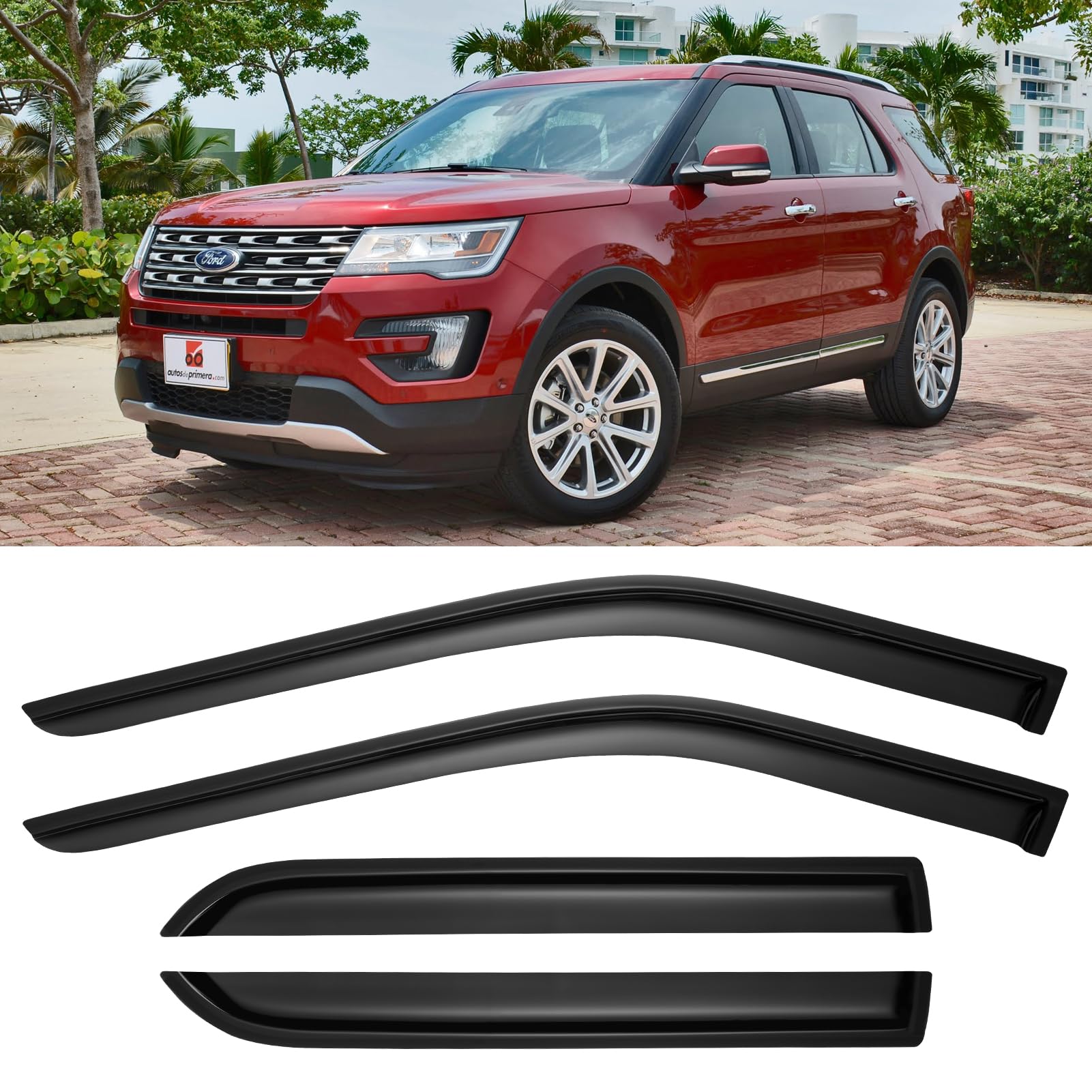 Cxdar front passenger visor on Explorer showing fit and protection