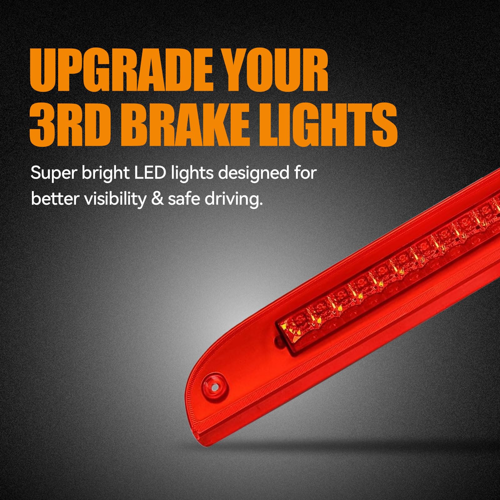 Cxdar installed on vehicle high mount demonstrates brighter brake visibility and clean fit