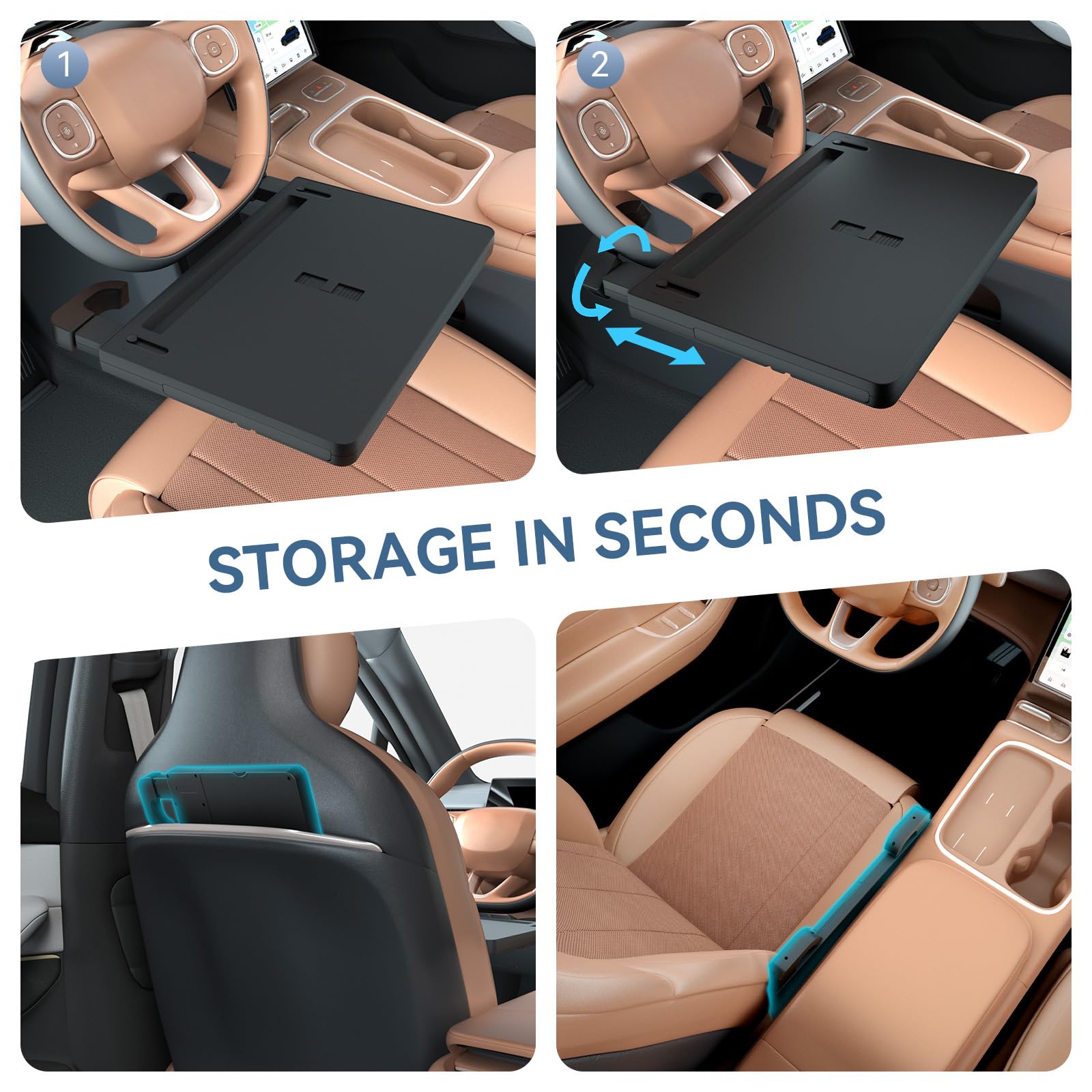 Cxprctpu buckle and padded hooks detail protecting steering wheel finish