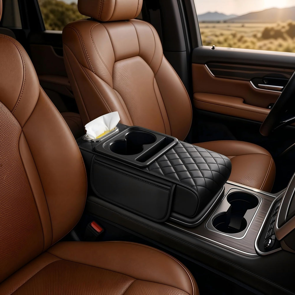 Cxprctpu front installed on center console showing neat organization and comfort