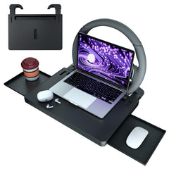Cxprctpu front view tray mounted on steering wheel showing stable workspace