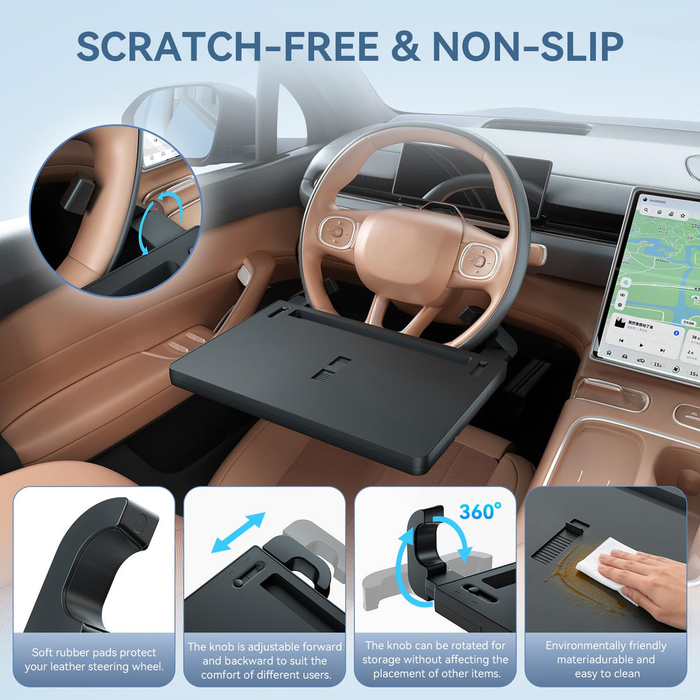 Cxprctpu tablet placed in deep slot for secure upright viewing