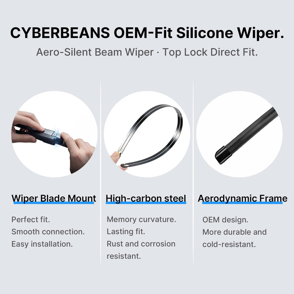 CYBERBEANS 26" and 19" blades side-by-side demonstrating correct size fitment