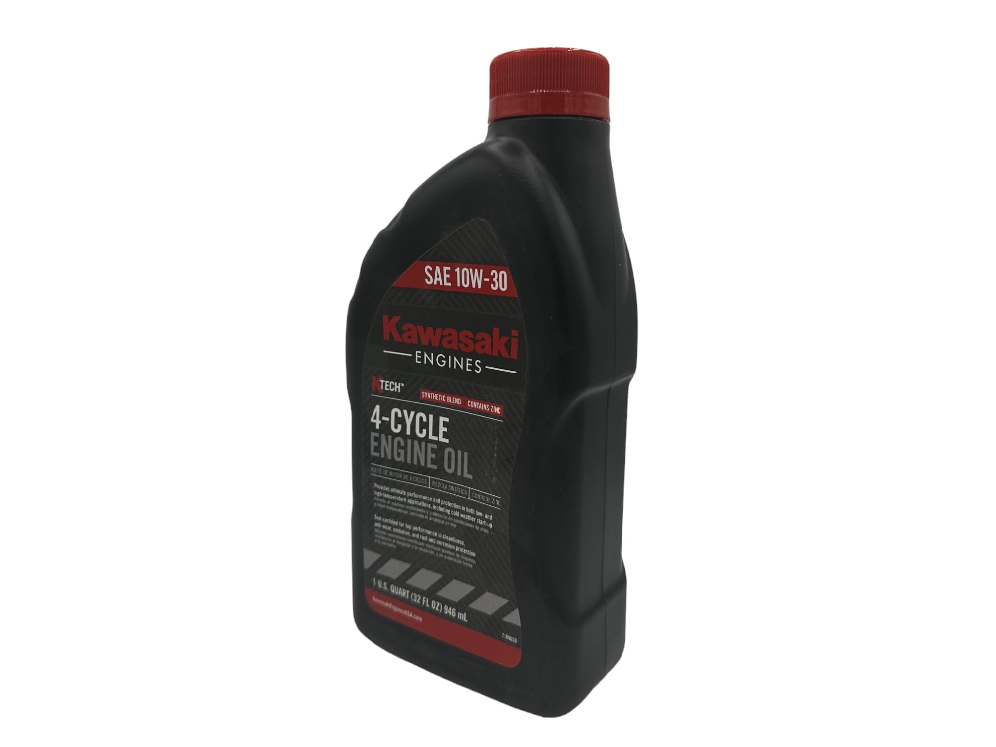 Cyclemax garage scene with bike and oil, convenient kit for at‑home Kawasaki maintenance
