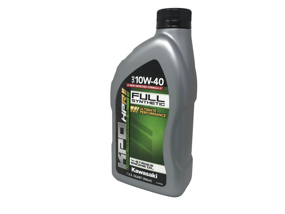 CYCLEMAX oil pouring into a KLX300 during service demonstrating clean refill
