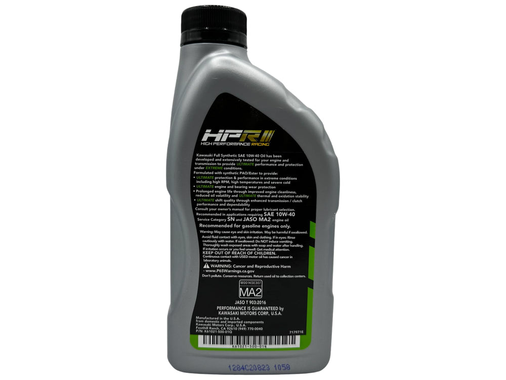CYCLEMAX two quarts beside motorcycle wheel showing correct oil quantity benefit