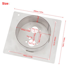 CYDZSW close-up of 304 stainless finish for corrosion resistance