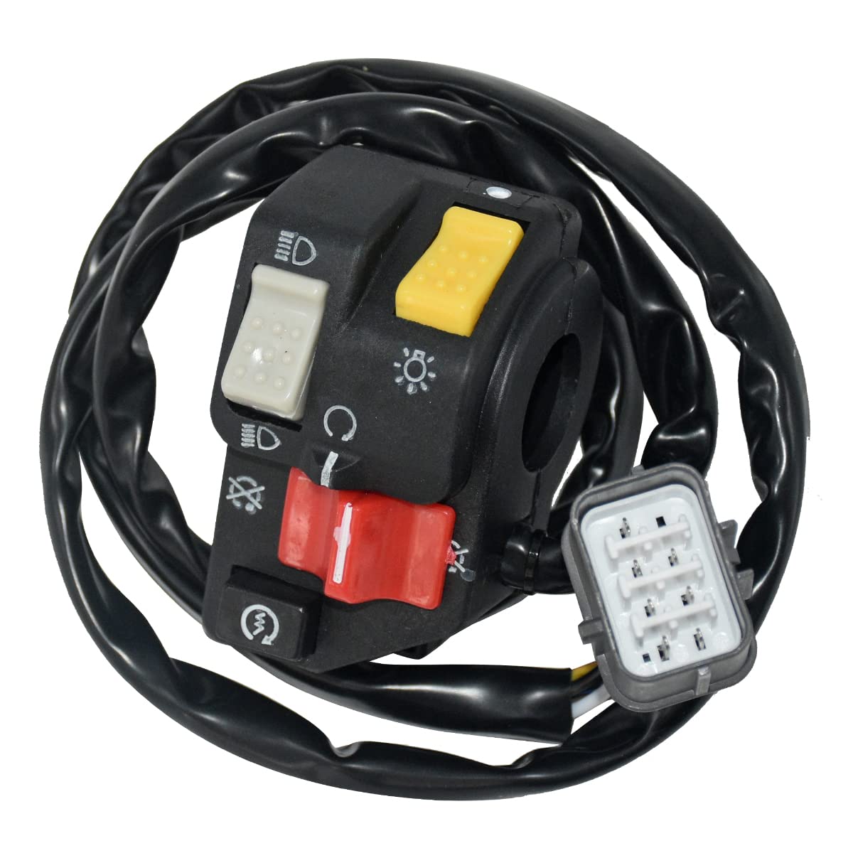 Cylinman front assembly showing starter and headlight controls for easy replacement