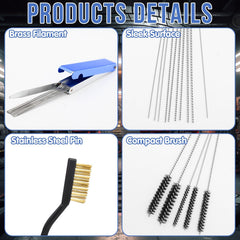 CYUXING nylon brushes detail showing gentle scrubbing that protects delicate carburetor parts