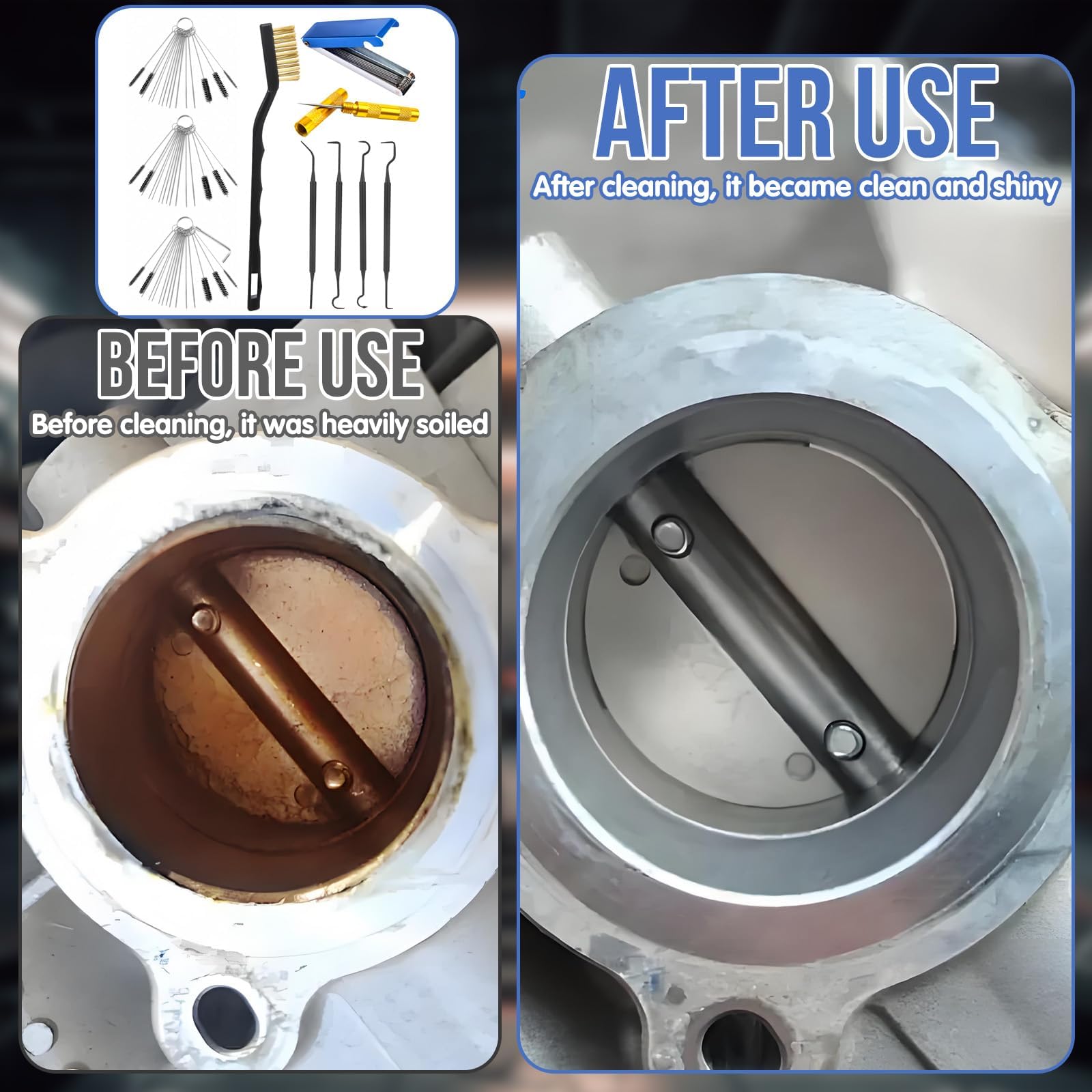 CYUXING scraper and hooks arranged to highlight extraction capability for lodged debris