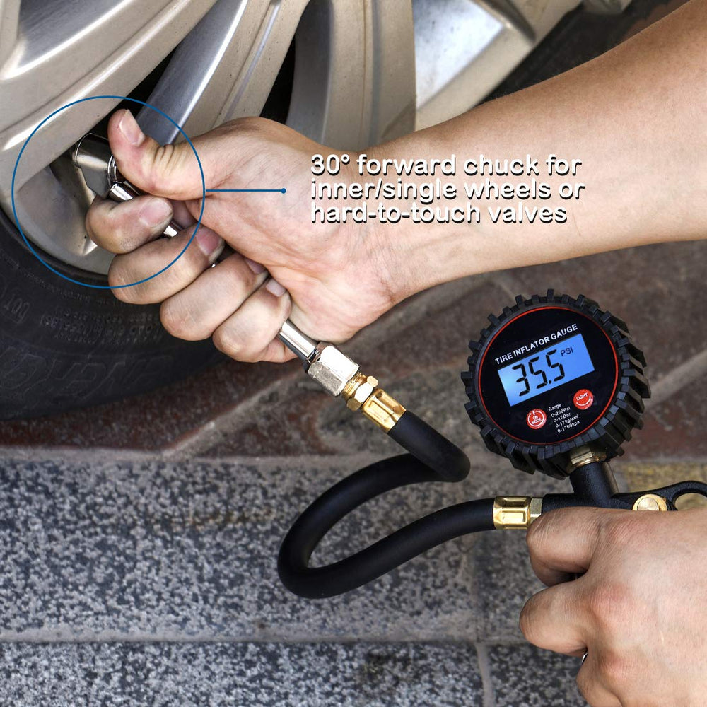 CZC AUTO heavy-duty 13-inch hose and 1/4" NPT fitting for secure connections benefit