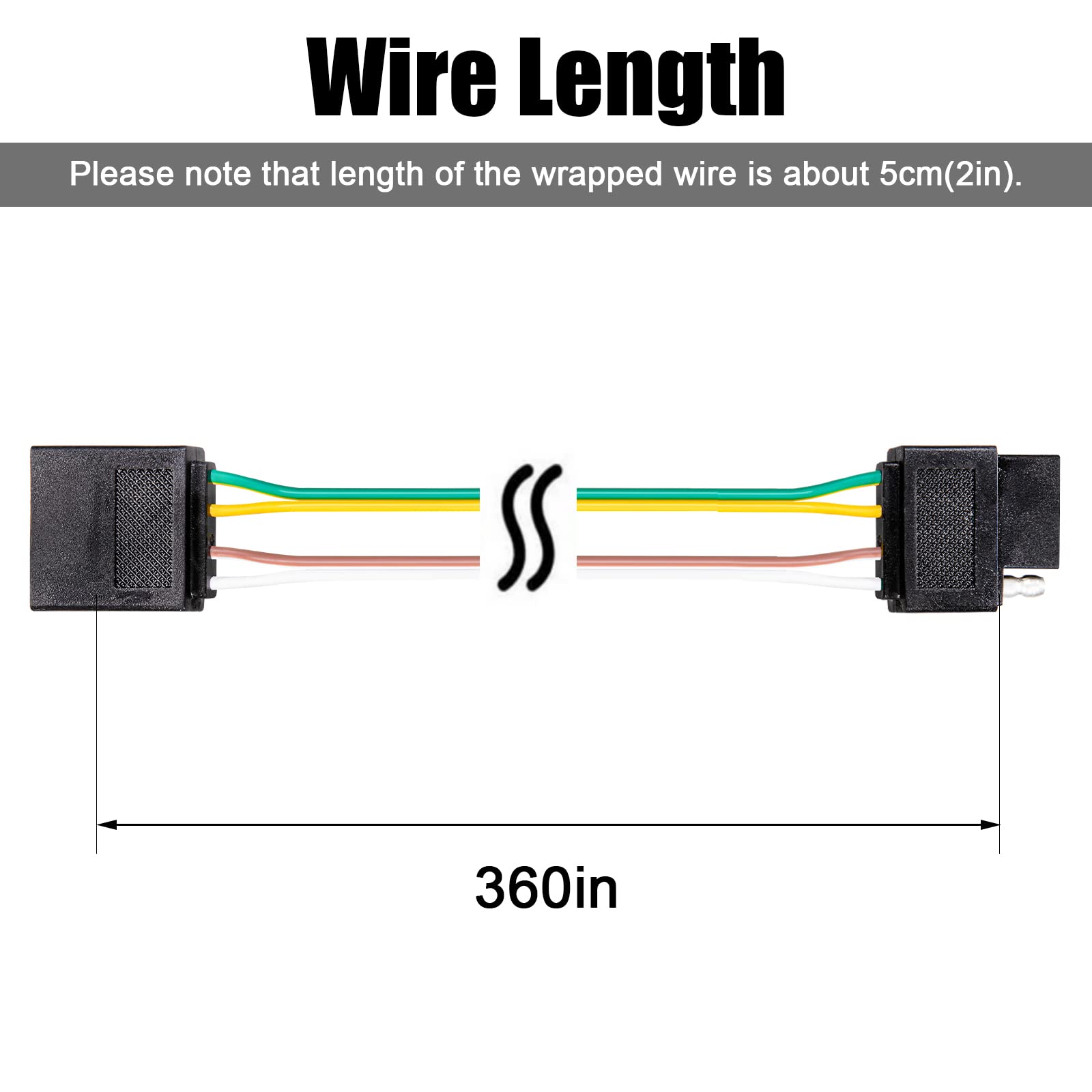 CZC AUTO 30ft coiled harness demonstrating reach and tidy storage benefit