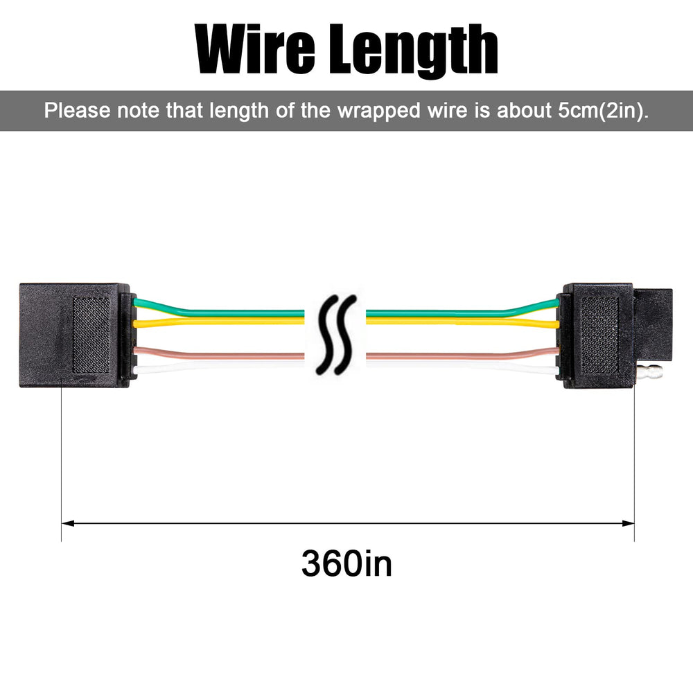 CZC AUTO 30ft coiled harness demonstrating reach and tidy storage benefit