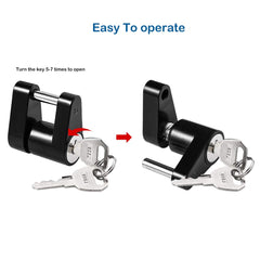 CZC AUTO flat key inserted showing 5-7 full turns operation and easy unlocking