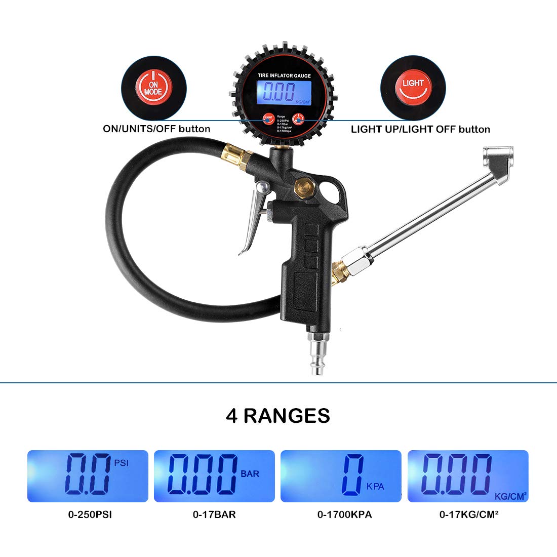 CZC AUTO dual head chuck detail accessing valve stems, easier valve reach benefit