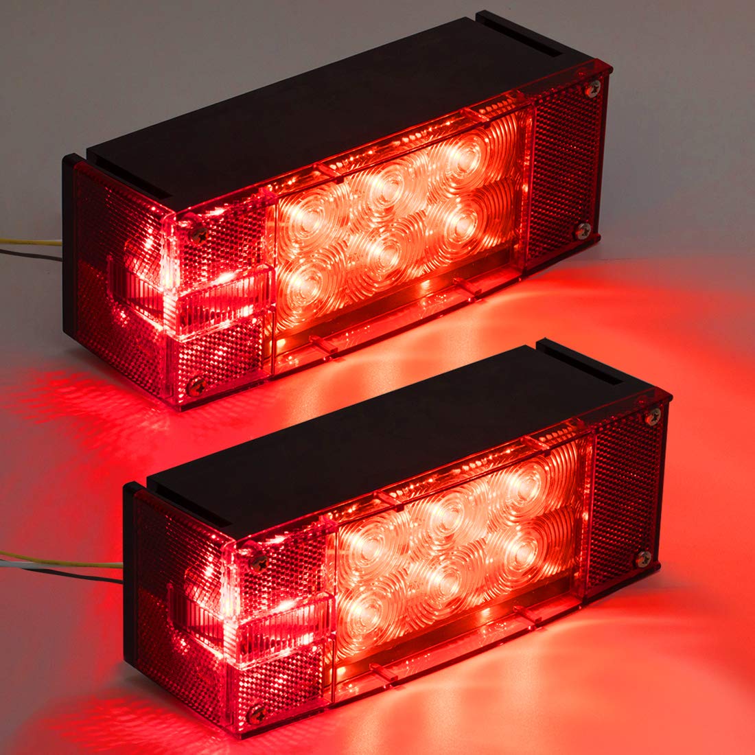 CZC AUTO packaging with two lights and mounting hardware for easy installation