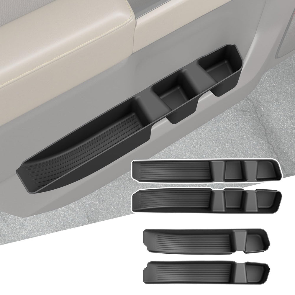 CZmenghe installed front view in Silverado door showing neat fit and protection