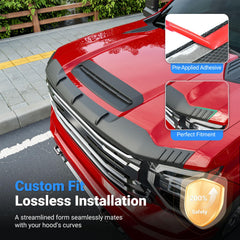 CZmenghe installed on Silverado front angle demonstrating debris deflection benefit