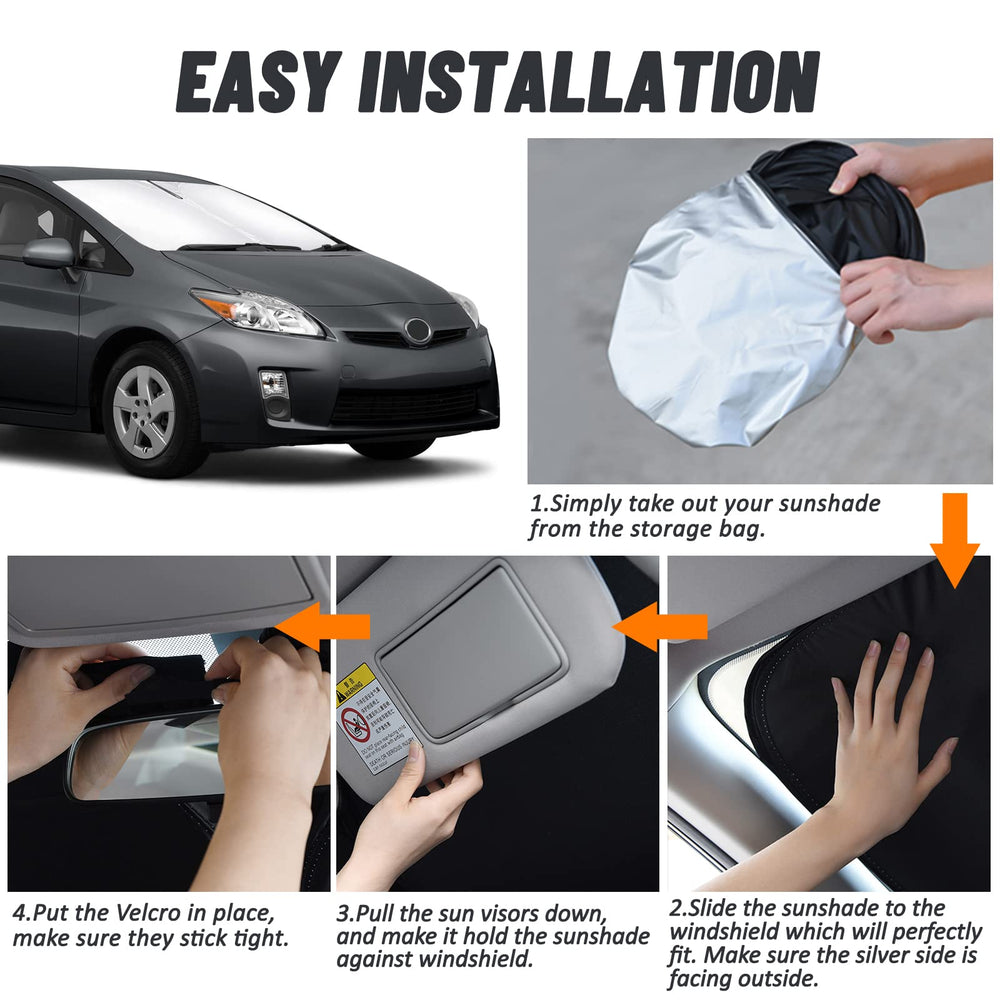 D-Lumina installed in Prius showing cooler cabin and reduced glare benefit