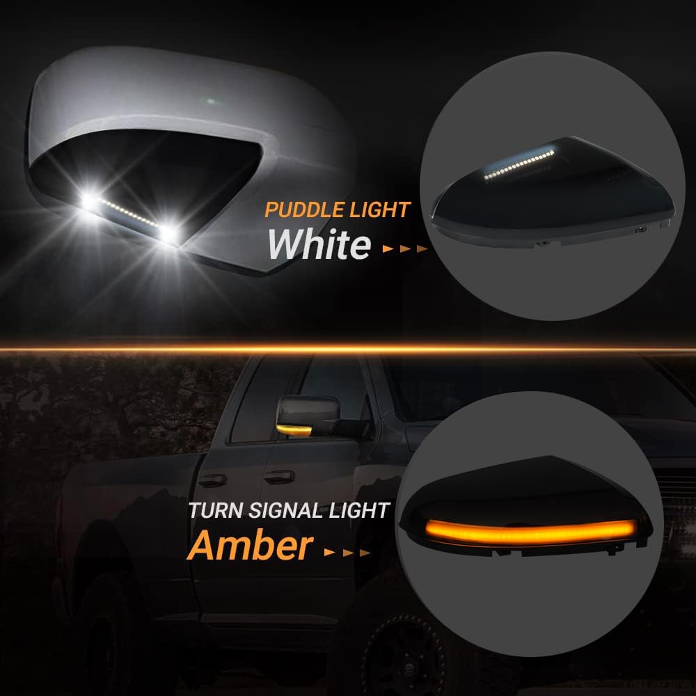 D-Lumina installed on RAM mirror left side improving nighttime indicator recognition