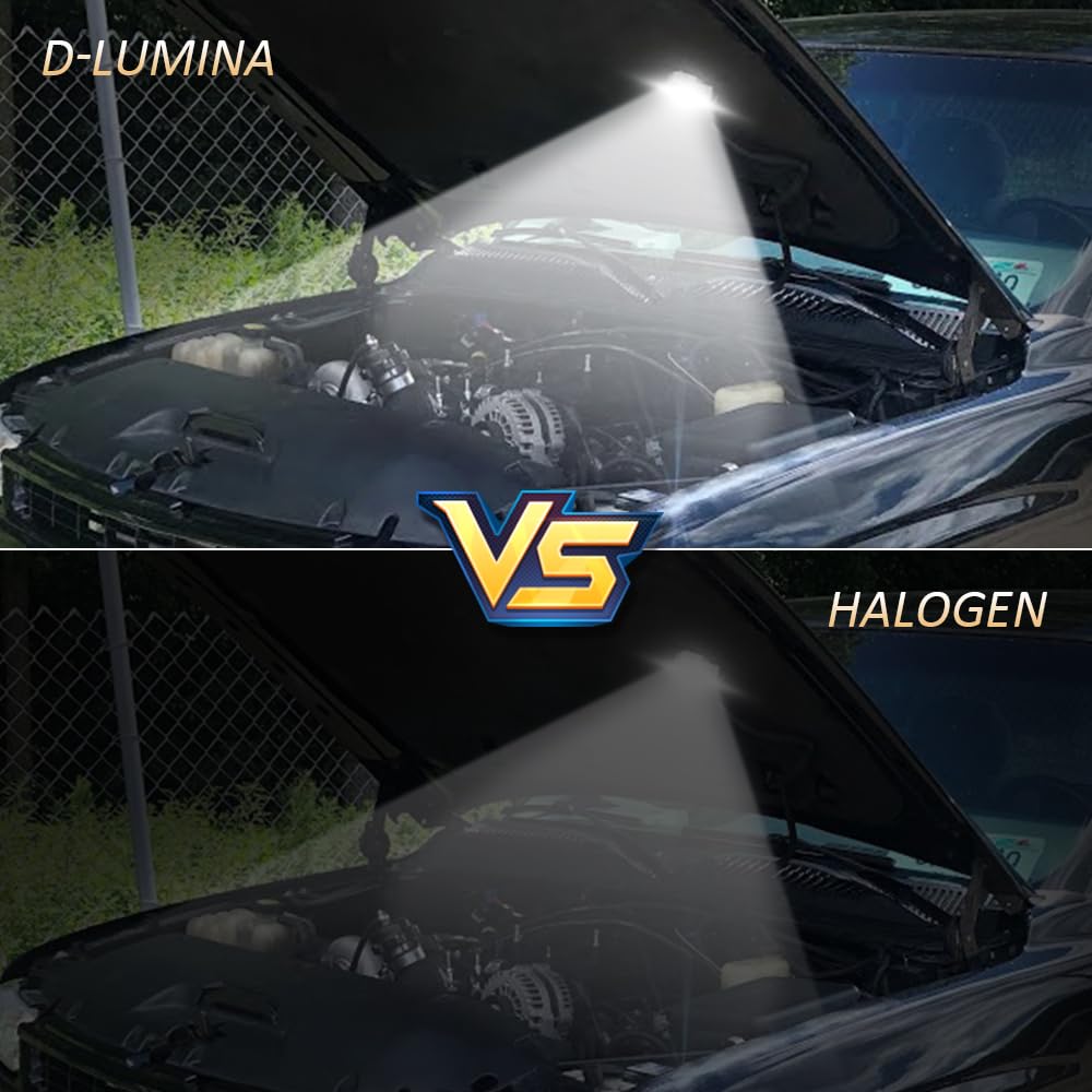 D-Lumina installed under hood showing improved visibility benefit