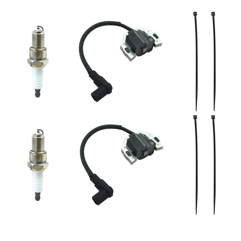 DABAZUALY front view of two ignition coil modules showing model compatibility