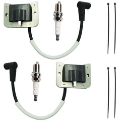 DABAZUALY front view of two coils and plugs showing complete replacement kit benefit